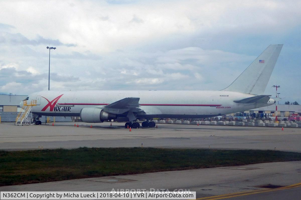 N362CM, 1988 Boeing 767-338 C/N 24316, At Vancouver