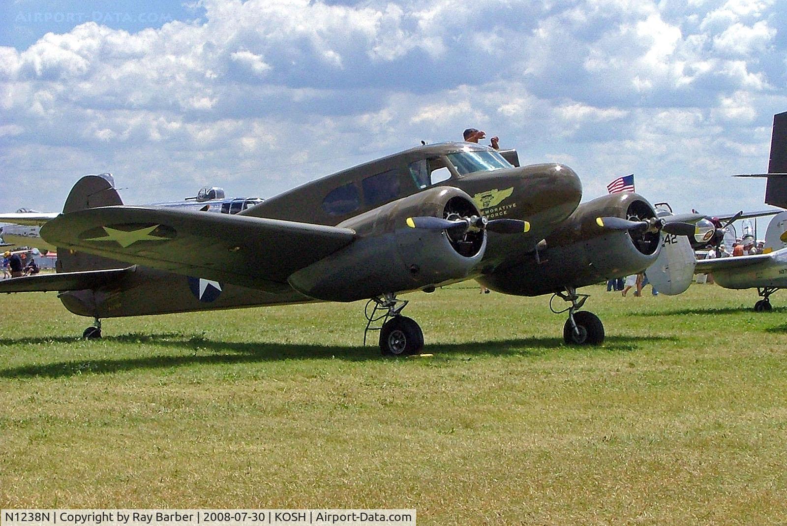 N1238N, 1941 Cessna T-50 Bobcat Bobcat C/N 1632, N1238N   CessnA T-50 Crane I [1632] (Commemorative Air Force) Oshkosh-Wittman Regional~N 30/07/2008