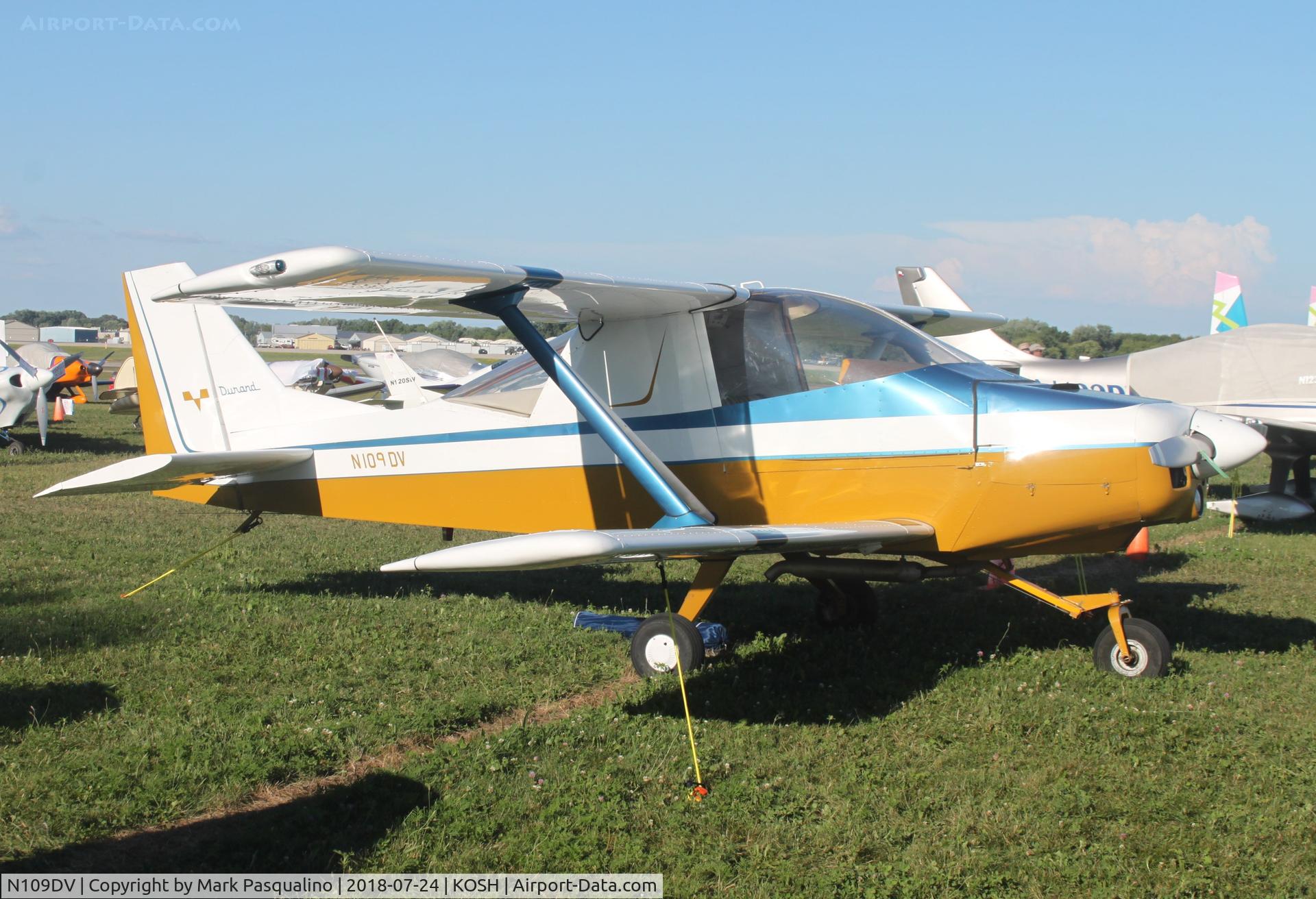 N109DV, 1978 Durand Mark V C/N 1, Durand Mark V