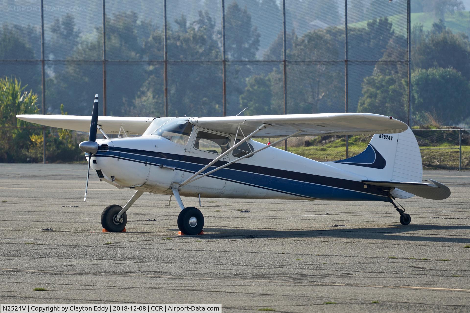 N2524V, 1948 Cessna 170 C/N 18028, Buchanan Field Concord California 2018.