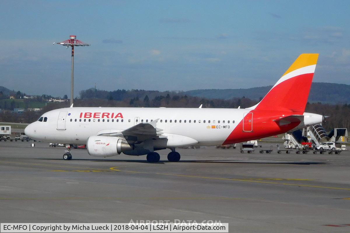 EC-MFO, 1999 Airbus A319-111 C/N 938, At Zurich