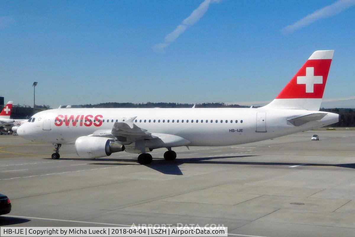 HB-IJE, 1995 Airbus A320-214 C/N 559, At Zurich