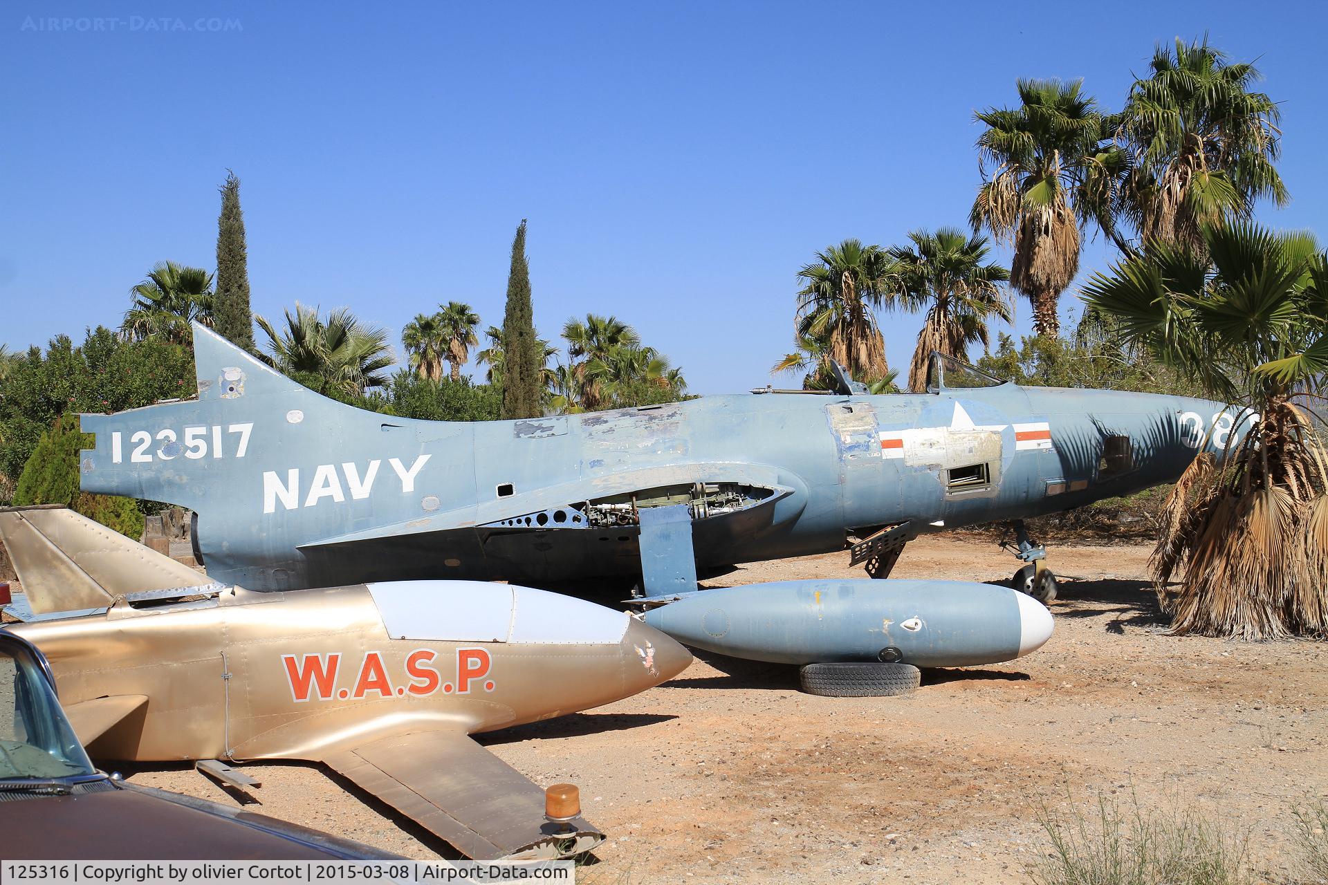 125316, Grumman F9F-5P Panther C/N Not found 125316, seen in Quartzsite Az in 2015