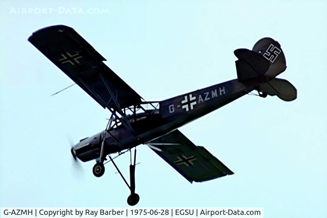 G-AZMH, 1951 Morane-Saulnier MS-500 Criquet C/N 637, G-AZMH   Morane-Saulnier MS.500 Criquet [637] Duxford~G 28/06/1975