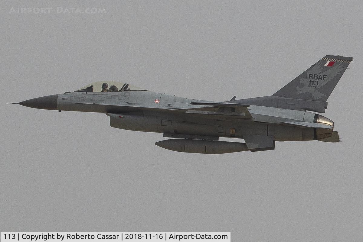 113, Lockheed Martin F-16C Fighting Falcon C/N AC-7, BIAS2018 - SAKHIR AIRBASE OBKH