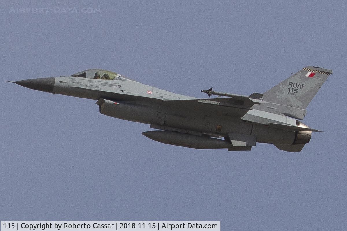 115, Lockheed Martin F-16C Fighting Falcon C/N AC-8, BIAS 2018 - SAKHIR AIRBASE OBKH
