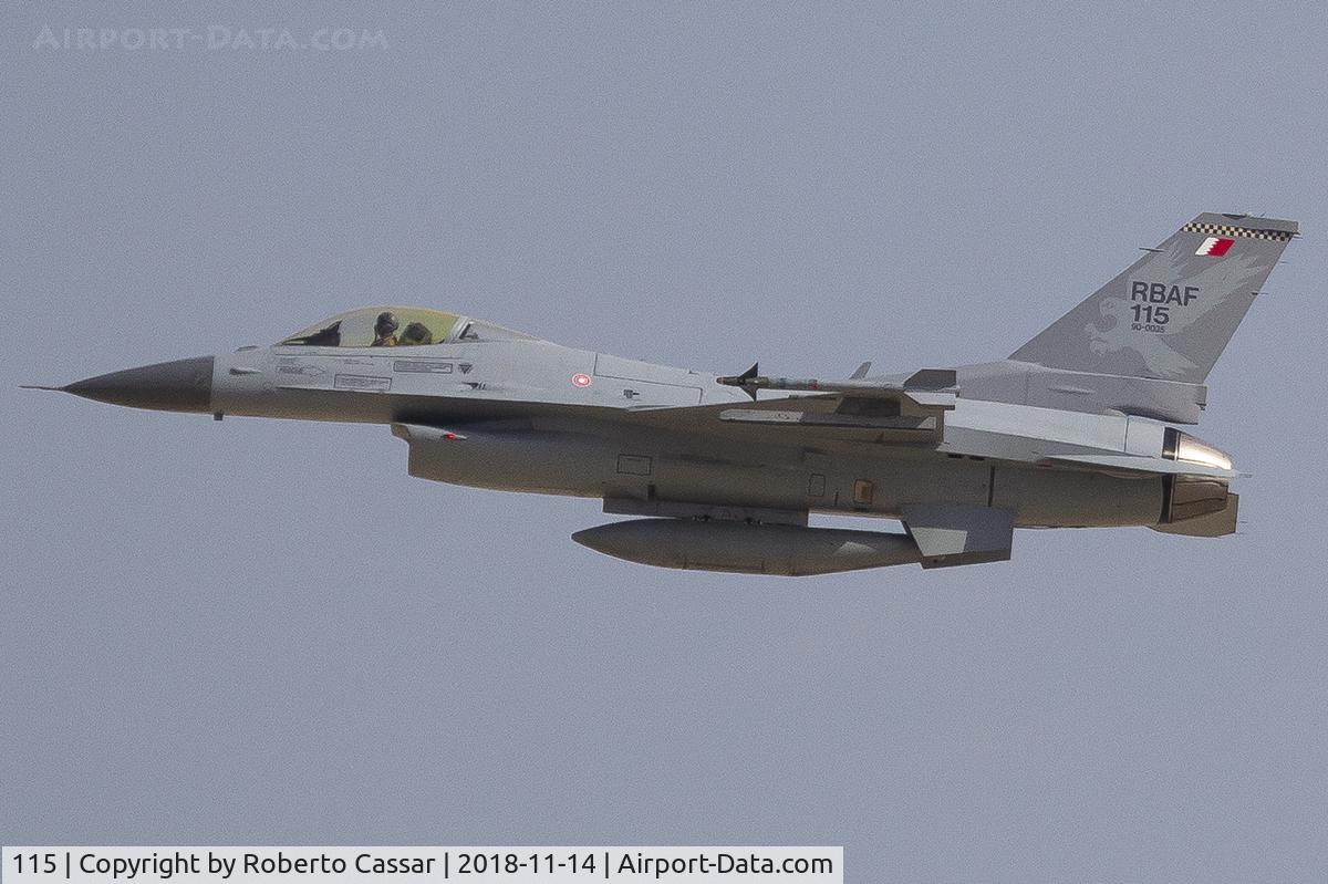 115, Lockheed Martin F-16C Fighting Falcon C/N AC-8, BIAS 2018 - SAKHIR AIRBASE OBKH