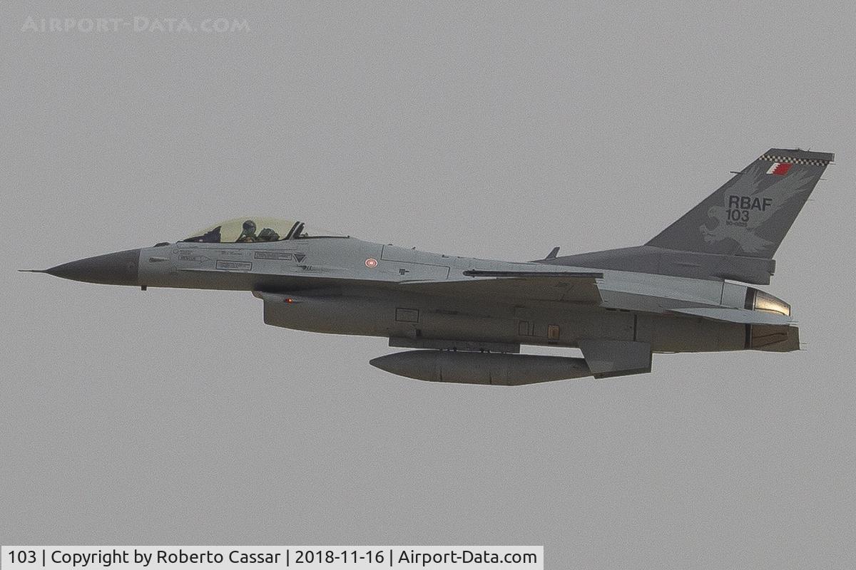 103, Lockheed Martin F-16C Fighting Falcon C/N AC-2, BIAS 2018 - SAKHIR AIRBASE OBKH