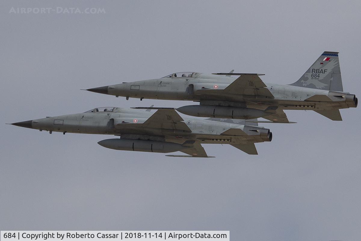 684, 1986 Northrop F-5E Tiger II C/N HY.1004, BIAS 2018 - SAKHIR AIRBASE OBKH