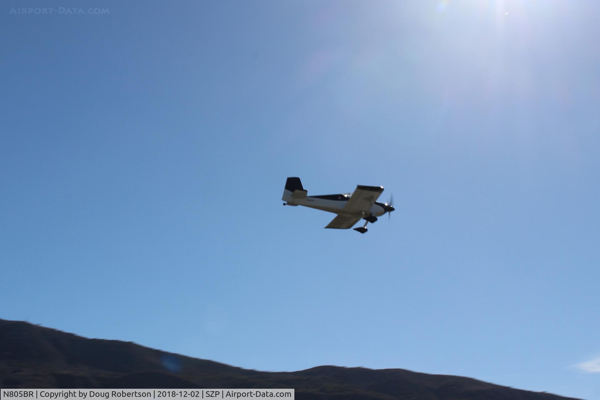 N805BR, 2016 Vans RV-7 C/N 71694, 2016 BRIGGS VANs RV-7, Lycoming IO-375-M1S, takeoff climb Rwy 22