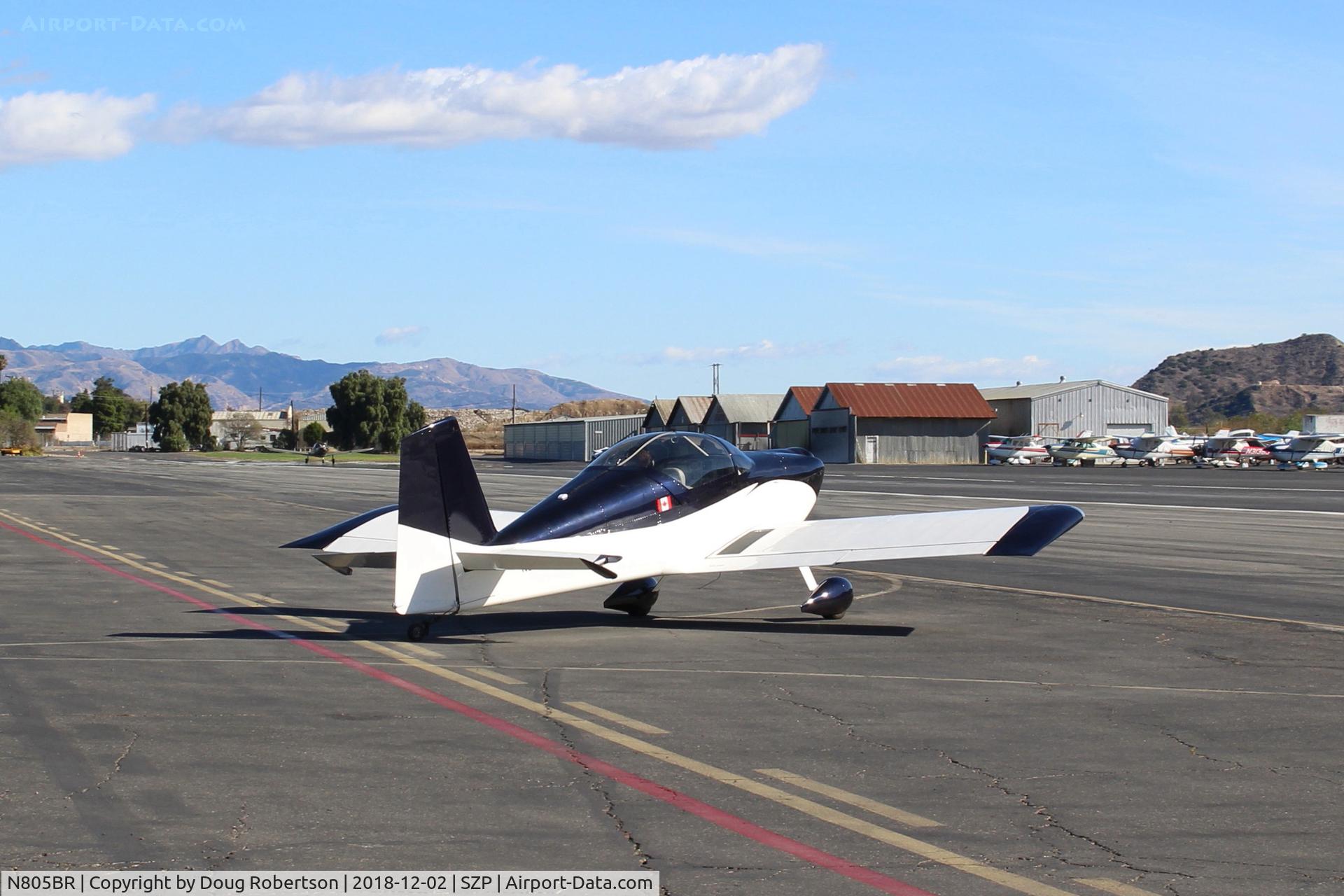 N805BR, 2016 Vans RV-7 C/N 71694, 2016 BRIGGS VANs RV-7, Lycoming IO-375-M1S, taxi to Rwy 22