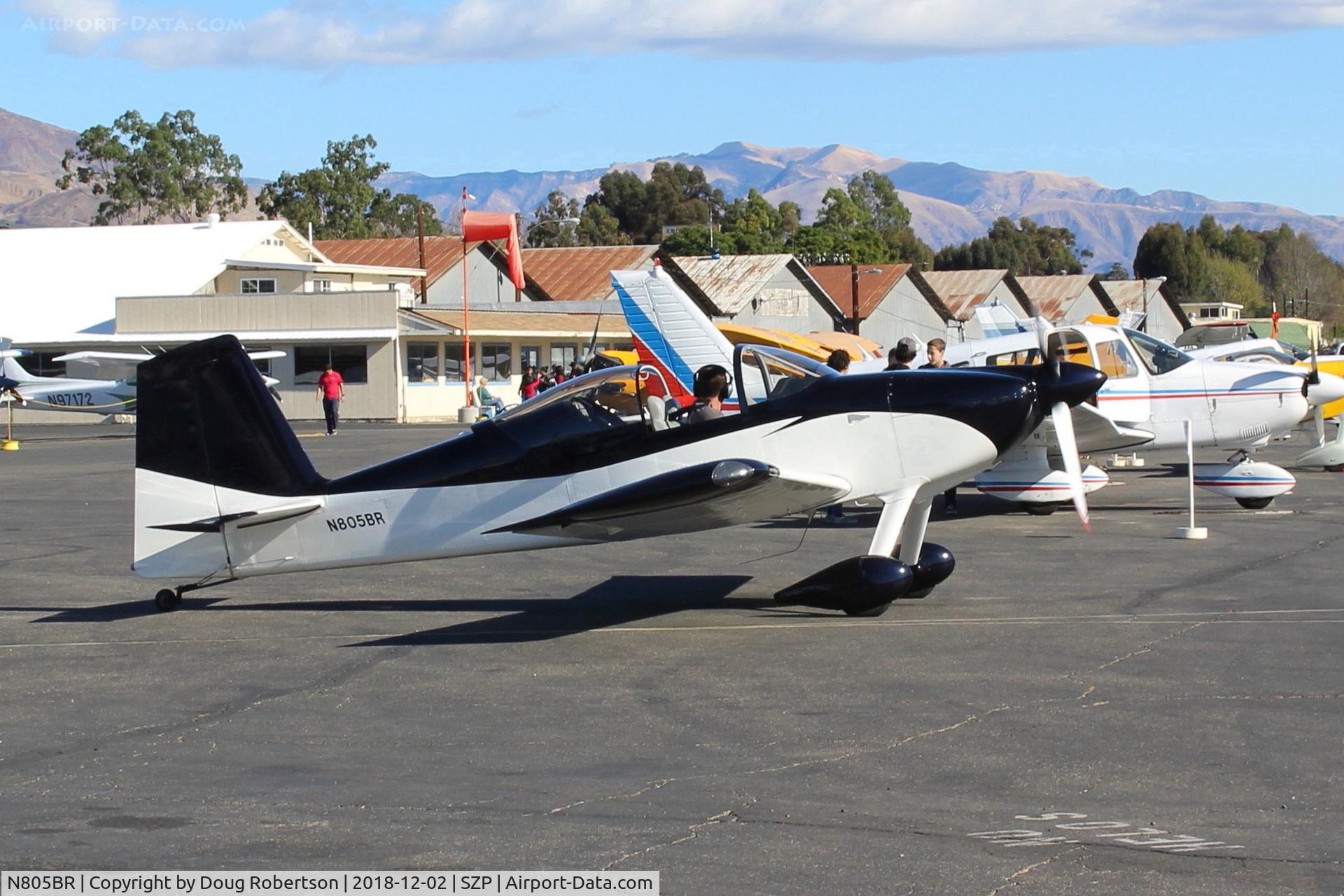 N805BR, 2016 Vans RV-7 C/N 71694, 2016 BRIGGS VANs RV-7, Lycoming IO-375-M1S, taxi on Transient Ramp