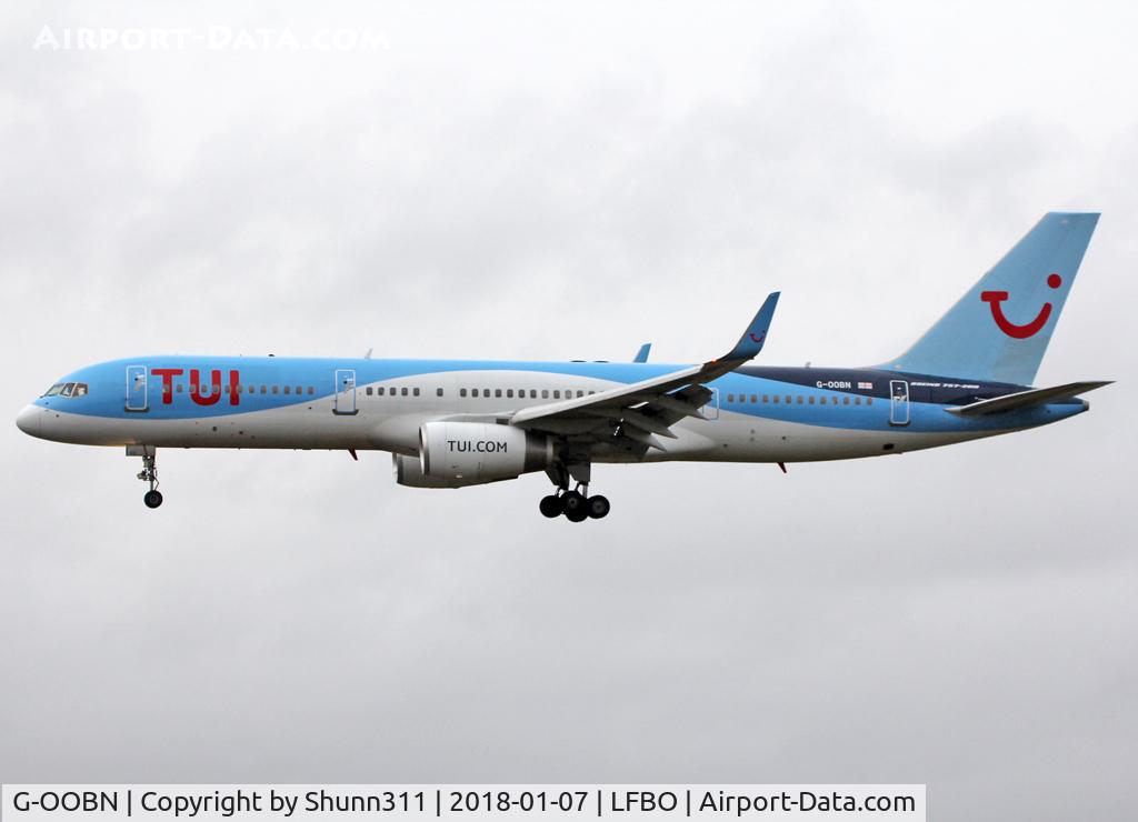 G-OOBN, 2000 Boeing 757-2G5 C/N 29379, Landing rwy 14R