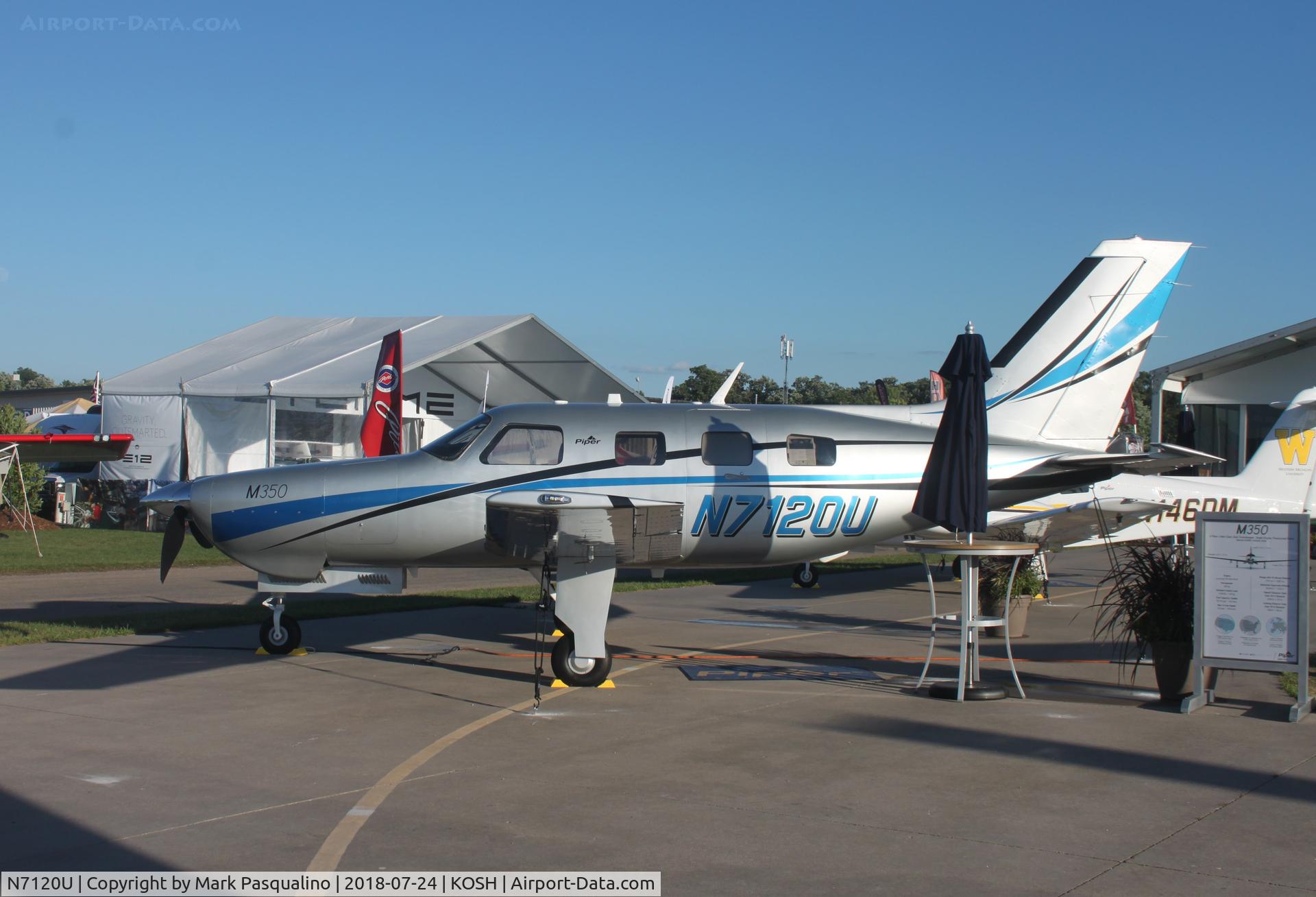 N7120U, 2018 Piper PA-46-350P Malibu Mirage C/N 4636725, Piper PA-46-350P