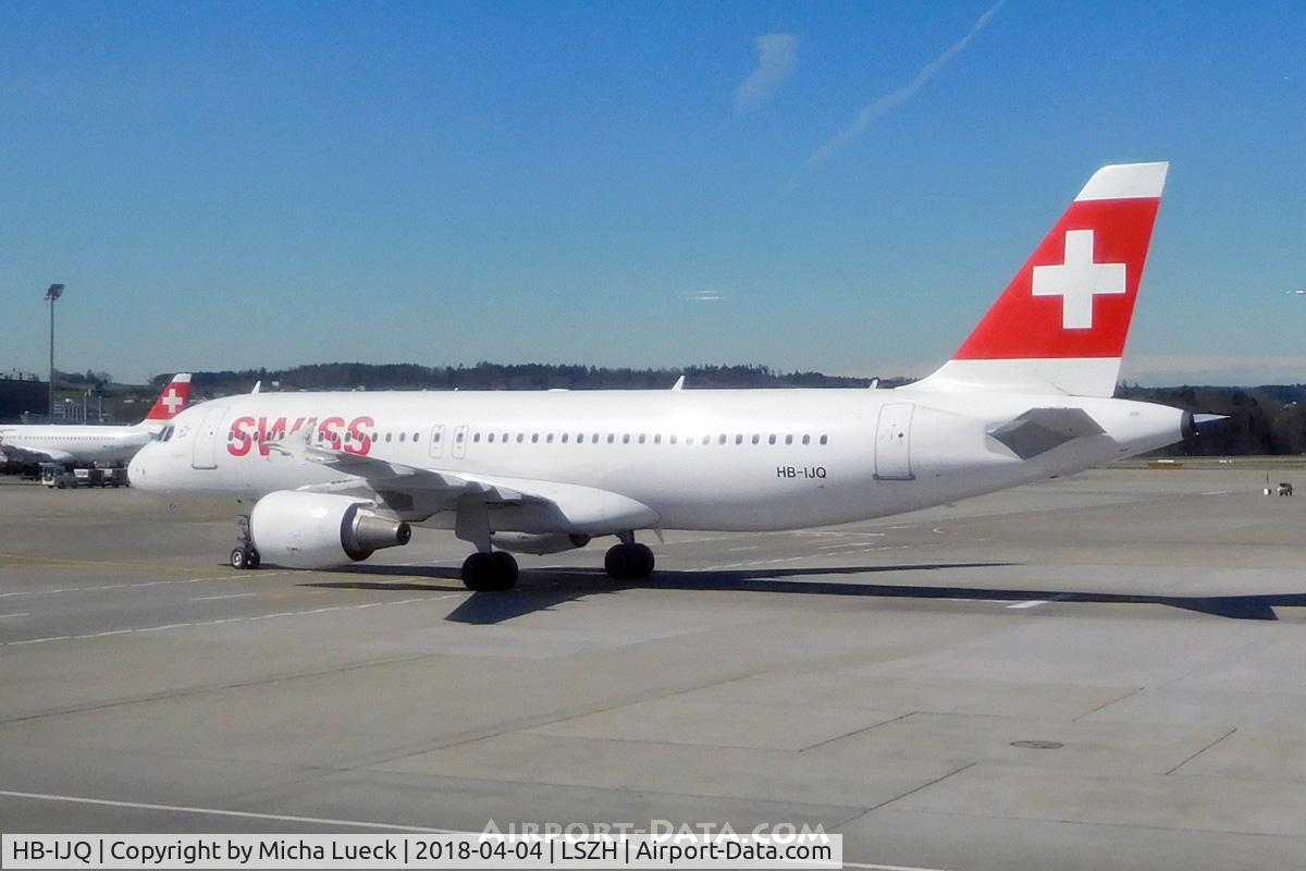 HB-IJQ, 1997 Airbus A320-214 C/N 701, At Zurich