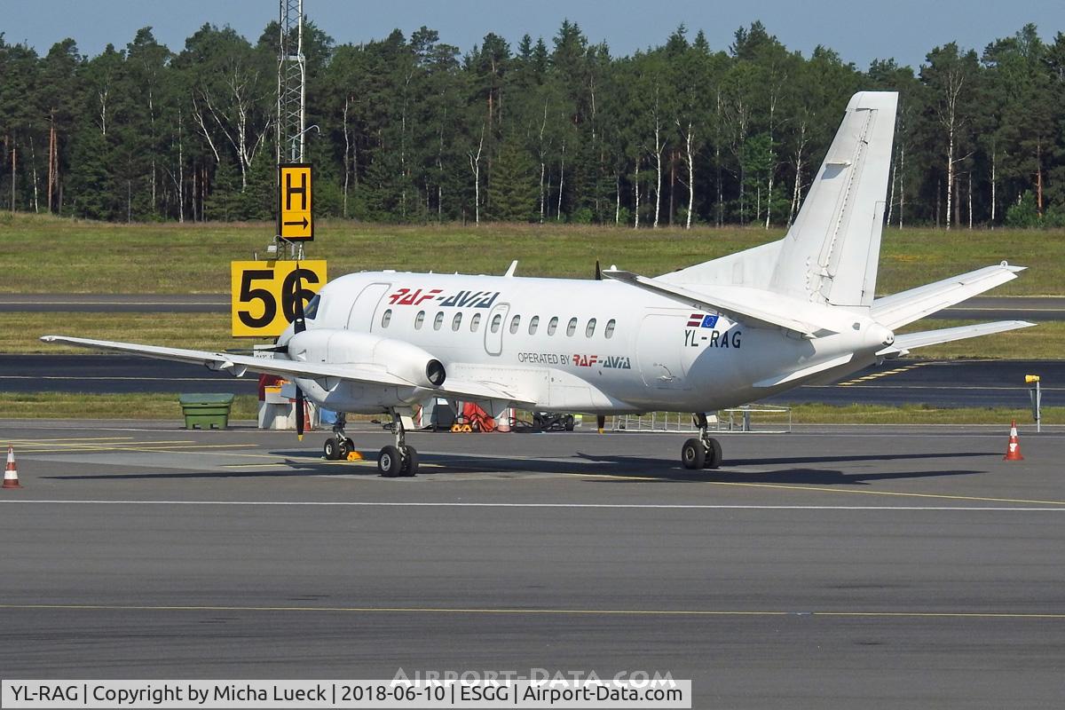 YL-RAG, 1986 Saab SF340A(F) C/N 340A-052, At Gothenburg