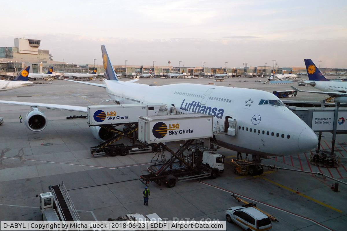 D-ABYL, 2014 Boeing 747-830 C/N 37836, At Frankfurt