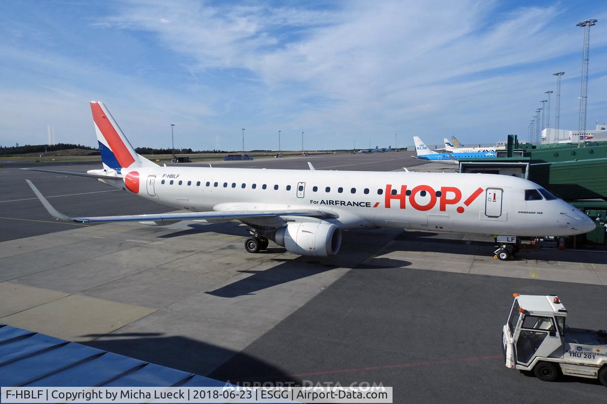 F-HBLF, 2008 Embraer 190AR (ERJ-190-100IGW) C/N 19000158, At Gothenburg