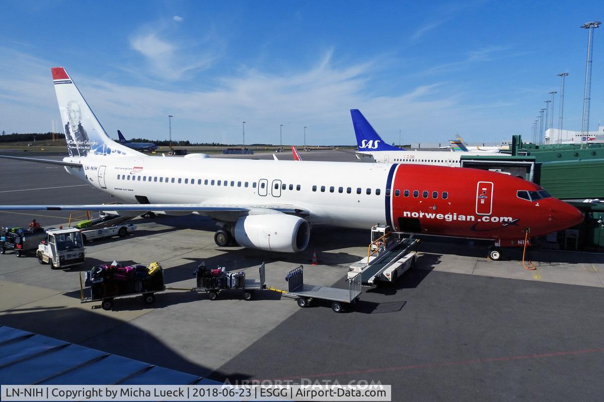 LN-NIH, 2014 Boeing 737-8JP C/N 43879, At Gothenburg