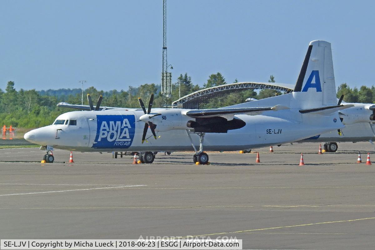 SE-LJV, 1987 Fokker 50 C/N 20103, At Gothenburg