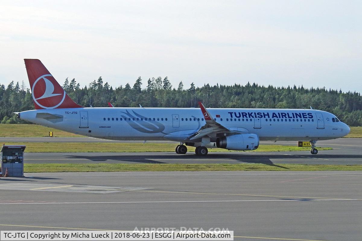 TC-JTG, 2016 Airbus A321-231 C/N 6990, At Gothenburg