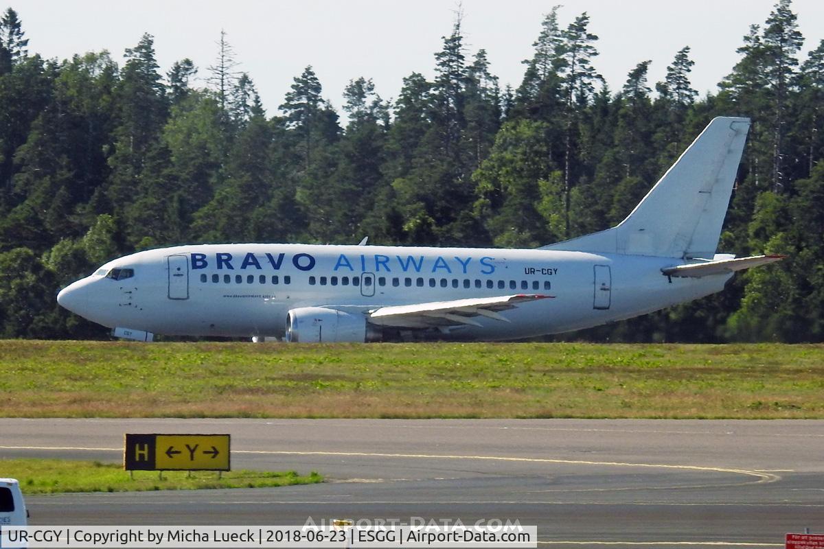 UR-CGY, 1992 Boeing 737-548 C/N 25737, At Gothenburg