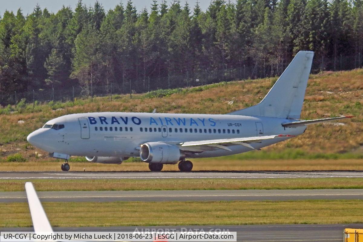 UR-CGY, 1992 Boeing 737-548 C/N 25737, At Gothenburg