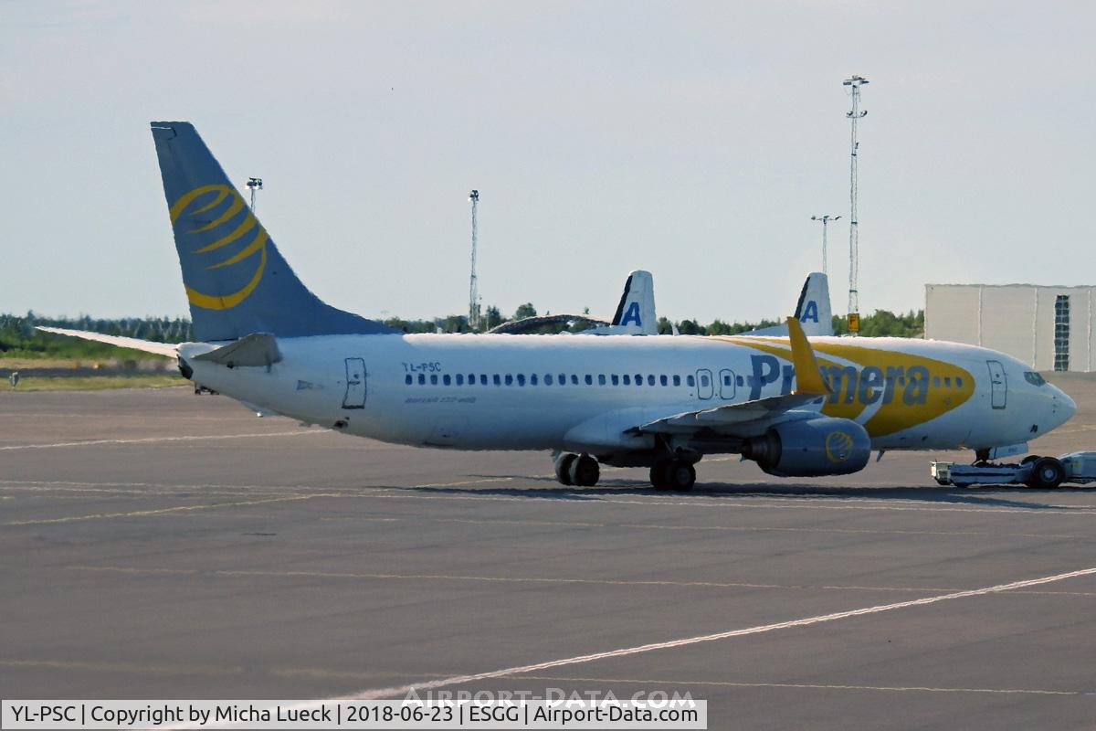 YL-PSC, 2002 Boeing 737-86N C/N 33419, At Gothenburg