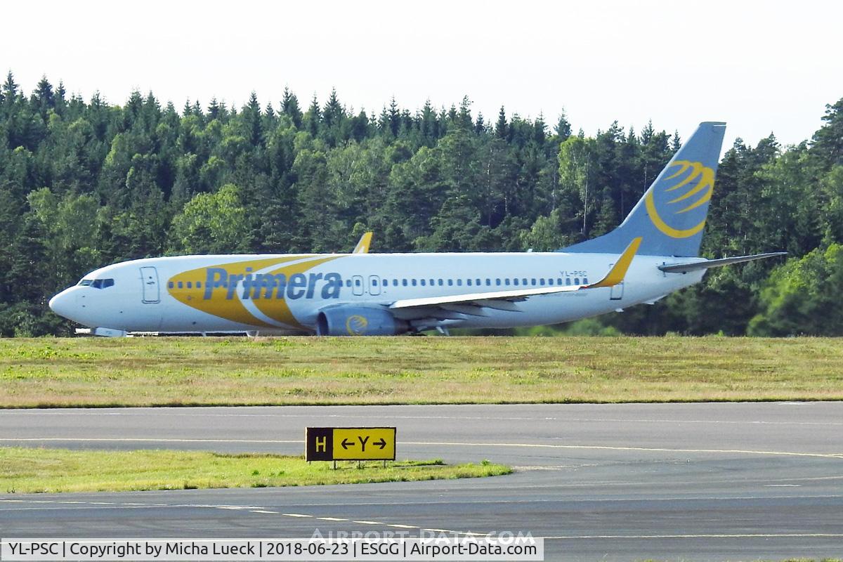 YL-PSC, 2002 Boeing 737-86N C/N 33419, At Gothenburg
