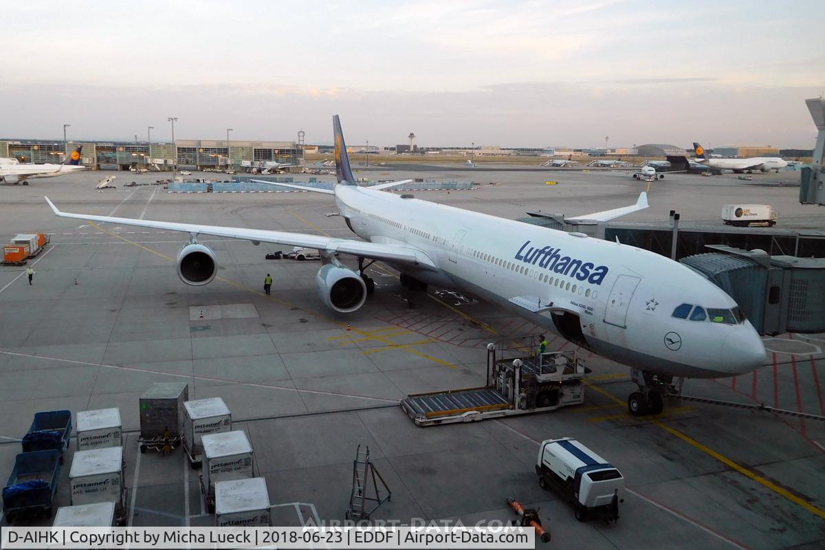 D-AIHK, 2004 Airbus A340-642 C/N 580, At Frankfurt