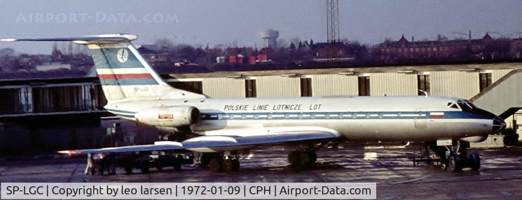 SP-LGC, 1969 Tupolev Tu-134 C/N 9350804, Copenhagen 9.1.1972