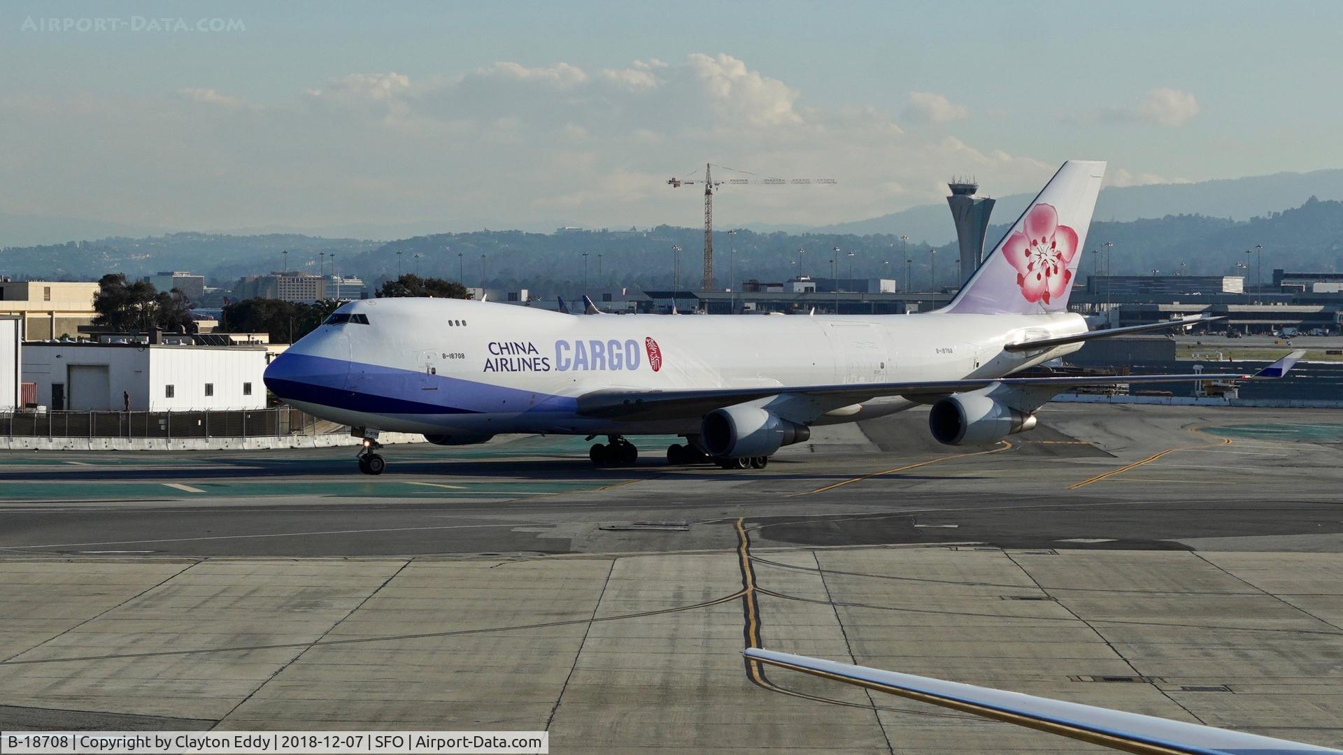 B-18708, 2001 Boeing 747-409F/SCD C/N 30765, SFO 2018.