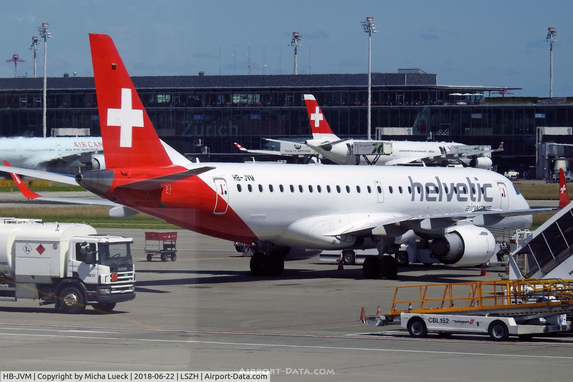 HB-JVM, 2010 Embraer 190LR (ERJ-190-100LR) C/N 19000349, At Zurich