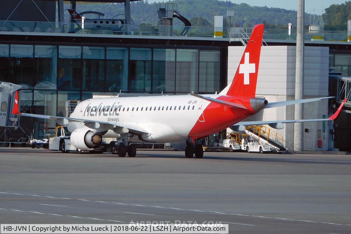 HB-JVN, 2009 Embraer 190LR (ERJ-190-100LR) C/N 19000285, At Zurich