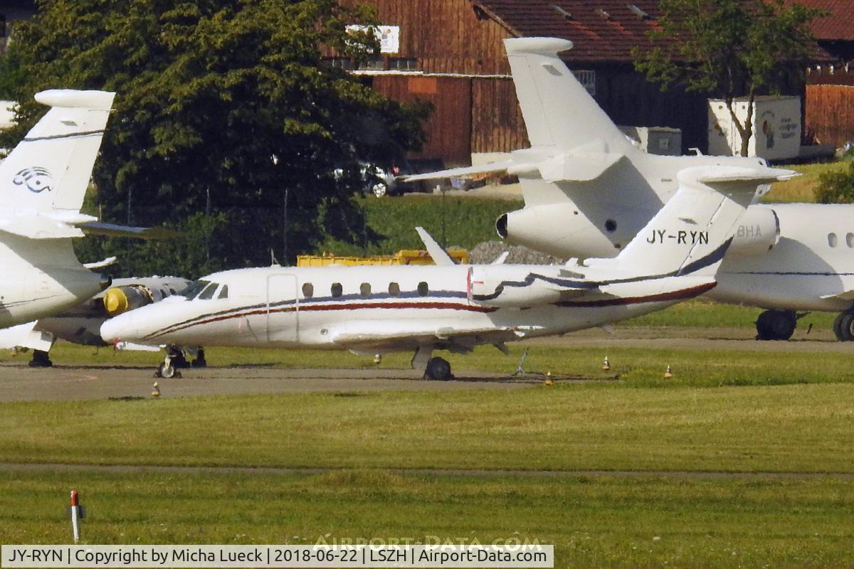 JY-RYN, 1993 Cessna 650 Citation VII C/N 650-7029, At Zurich