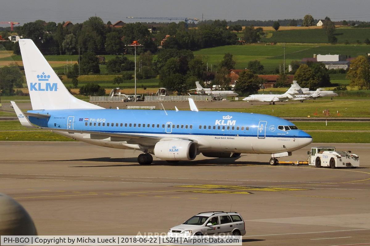 PH-BGO, 2011 Boeing 737-7K2 C/N 38126, At Zurich