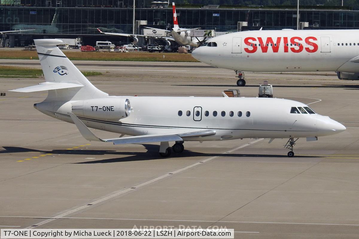 T7-ONE, 2011 Dassault Falcon 2000EX C/N 220, At Zurich