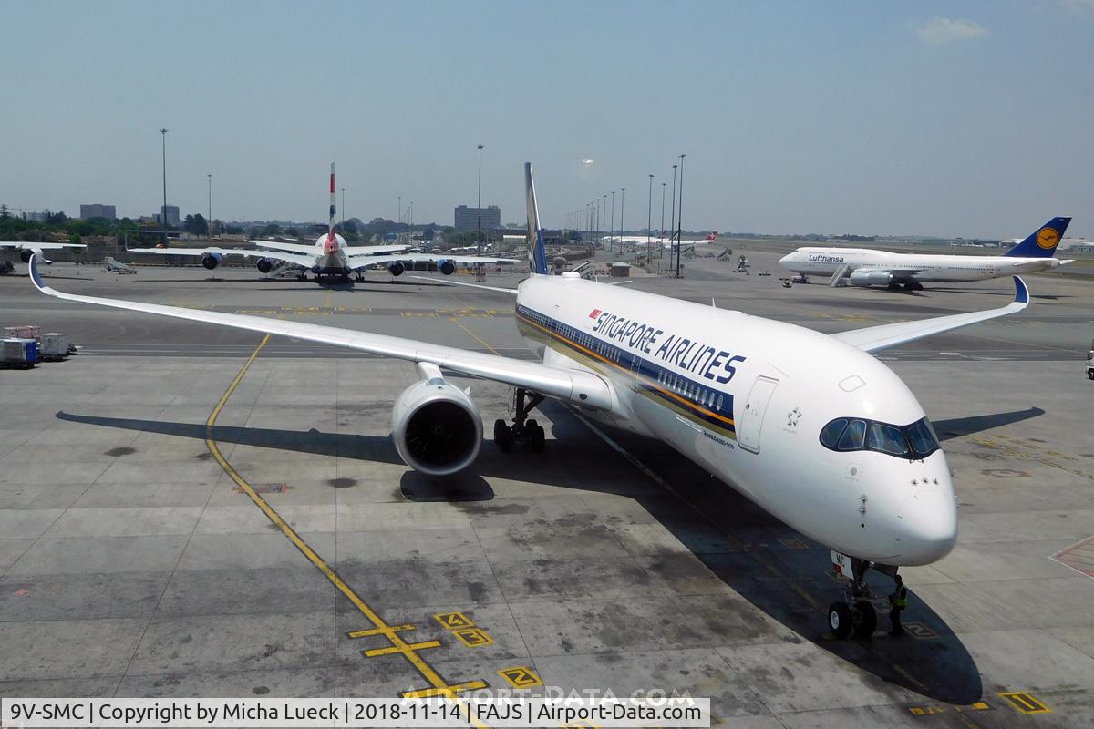 9V-SMC, 2016 Airbus A350-941 C/N 031, At O.R. Tambo