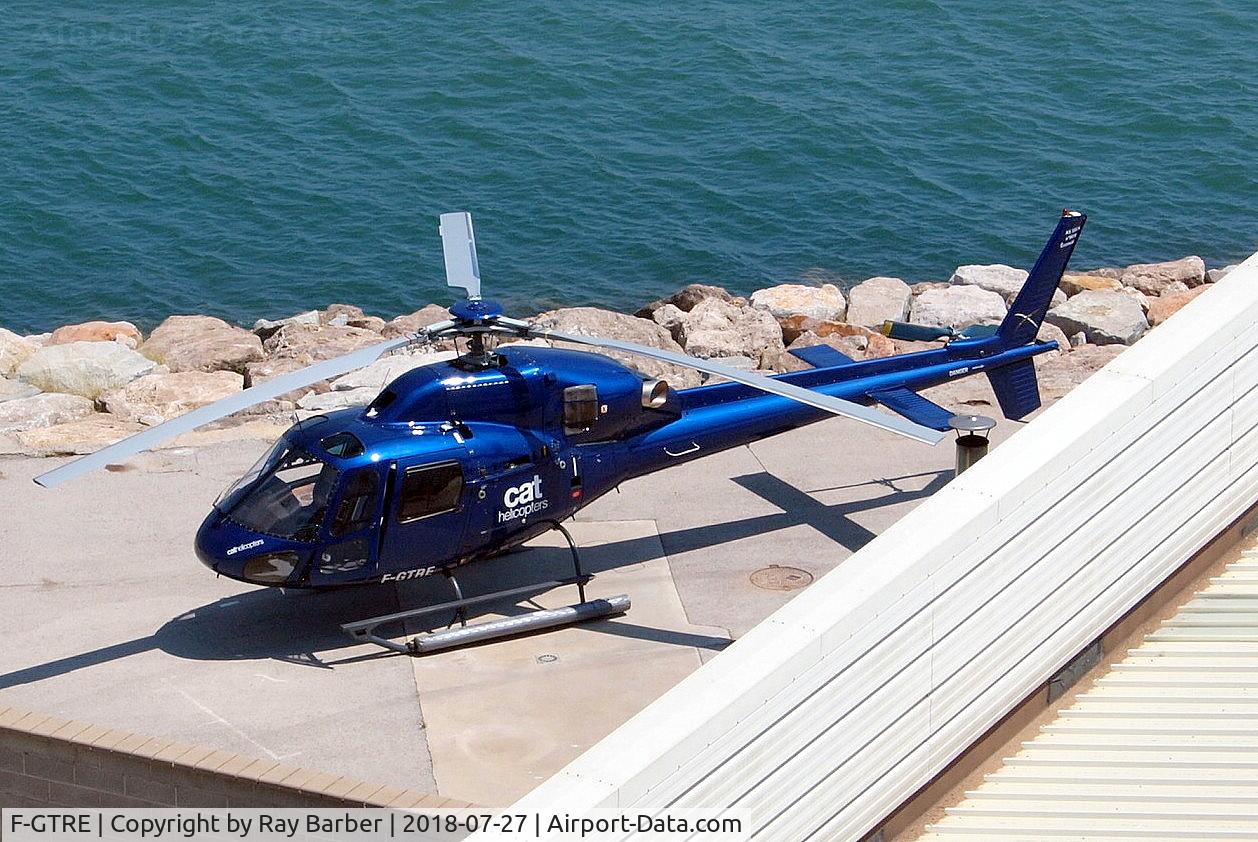 F-GTRE, Eurocopter AS-355N Ecureuil 2 C/N 9610, F-GTRE   Eurocopter AS.355N Ecureuil II [9610] (Cat Helicopters) Barcelona Port~EC 27/07/2018