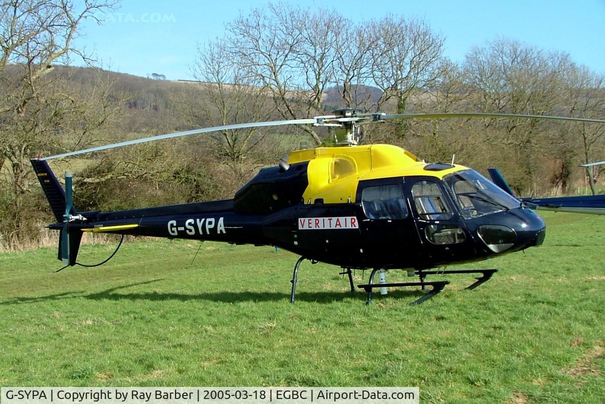 G-SYPA, 1982 Aerospatiale AS-355F-2 Ecureuil 2 C/N 5193, G-SYPA   Aerospatiale AS.355F2 Ecureuil II [5193] (Veritair) Cheltenham Racecourse~G 18/03/2005