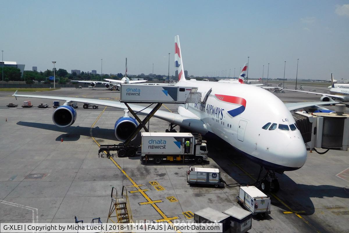 G-XLEI, 2014 Airbus A380-841 C/N 173, At O.R. Tambo