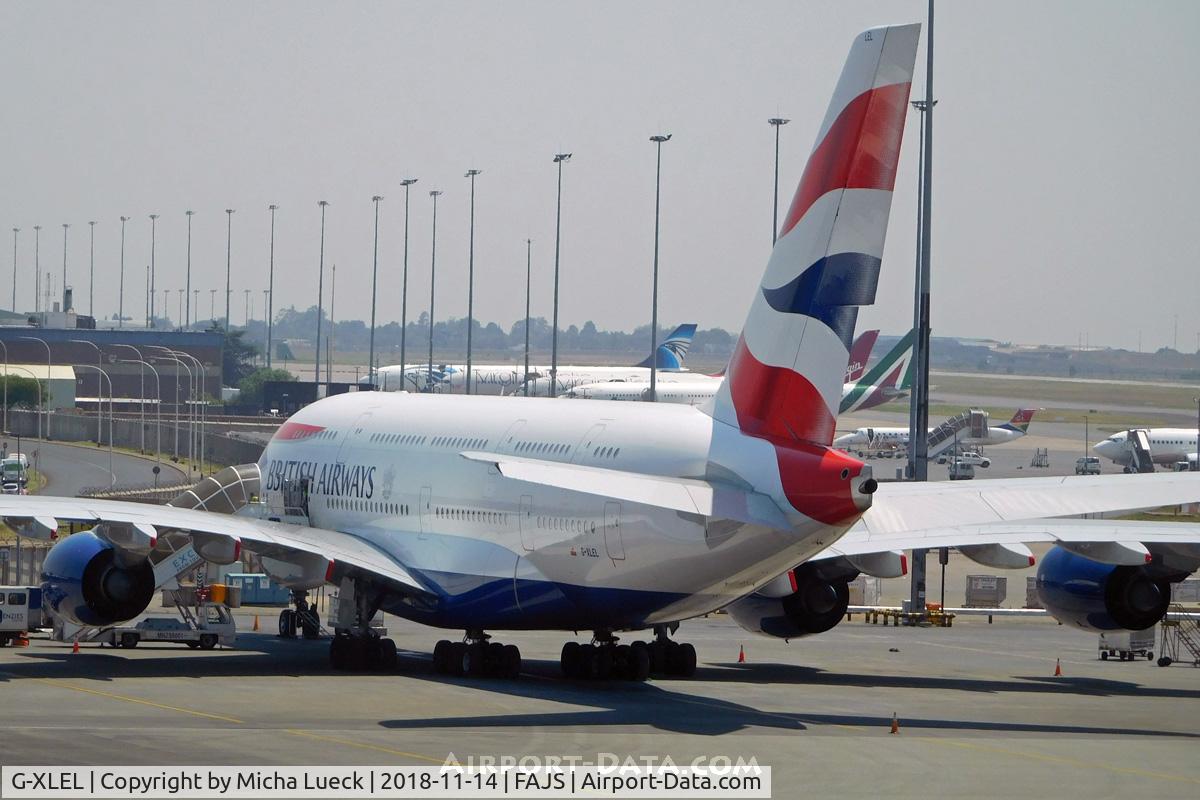 G-XLEL, 2016 Airbus A380-841 C/N 215, At O.R. Tambo
