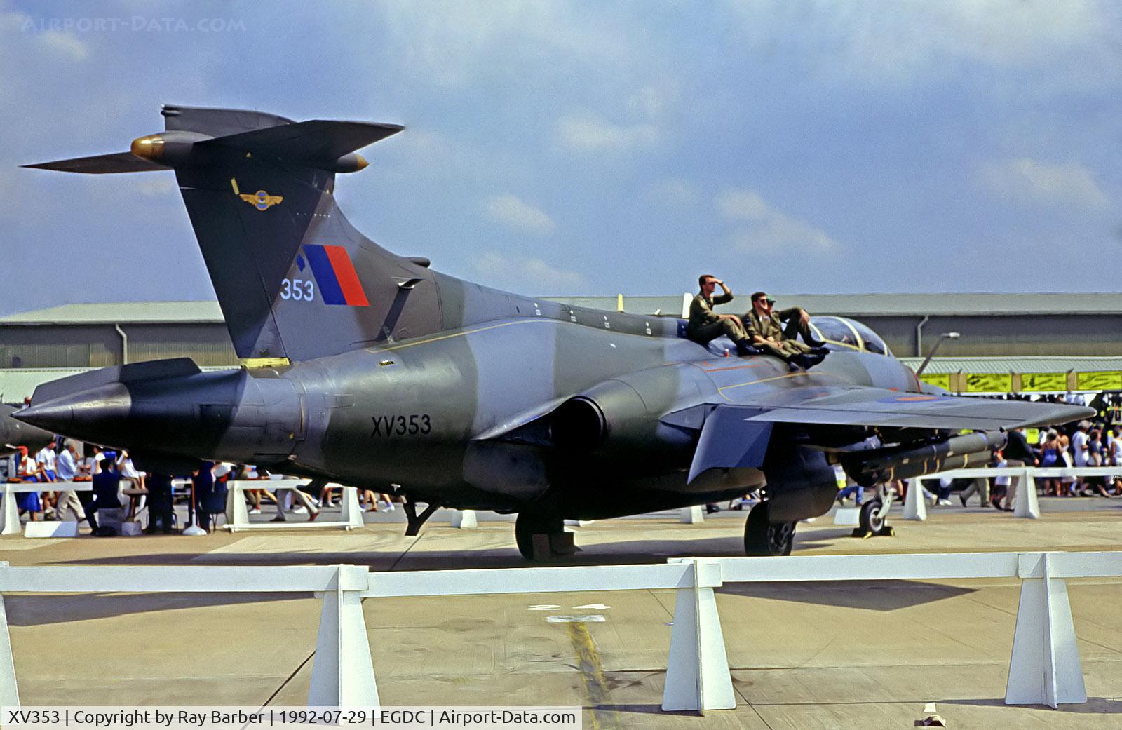 XV353, 1967 Hawker Siddeley Buccaneer S.2B C/N B3-03-67, XV353   Blackburn S.2B Buccaneer [B3-03-67] (Royal Air Force) RAF Chivenor 29/07/1992