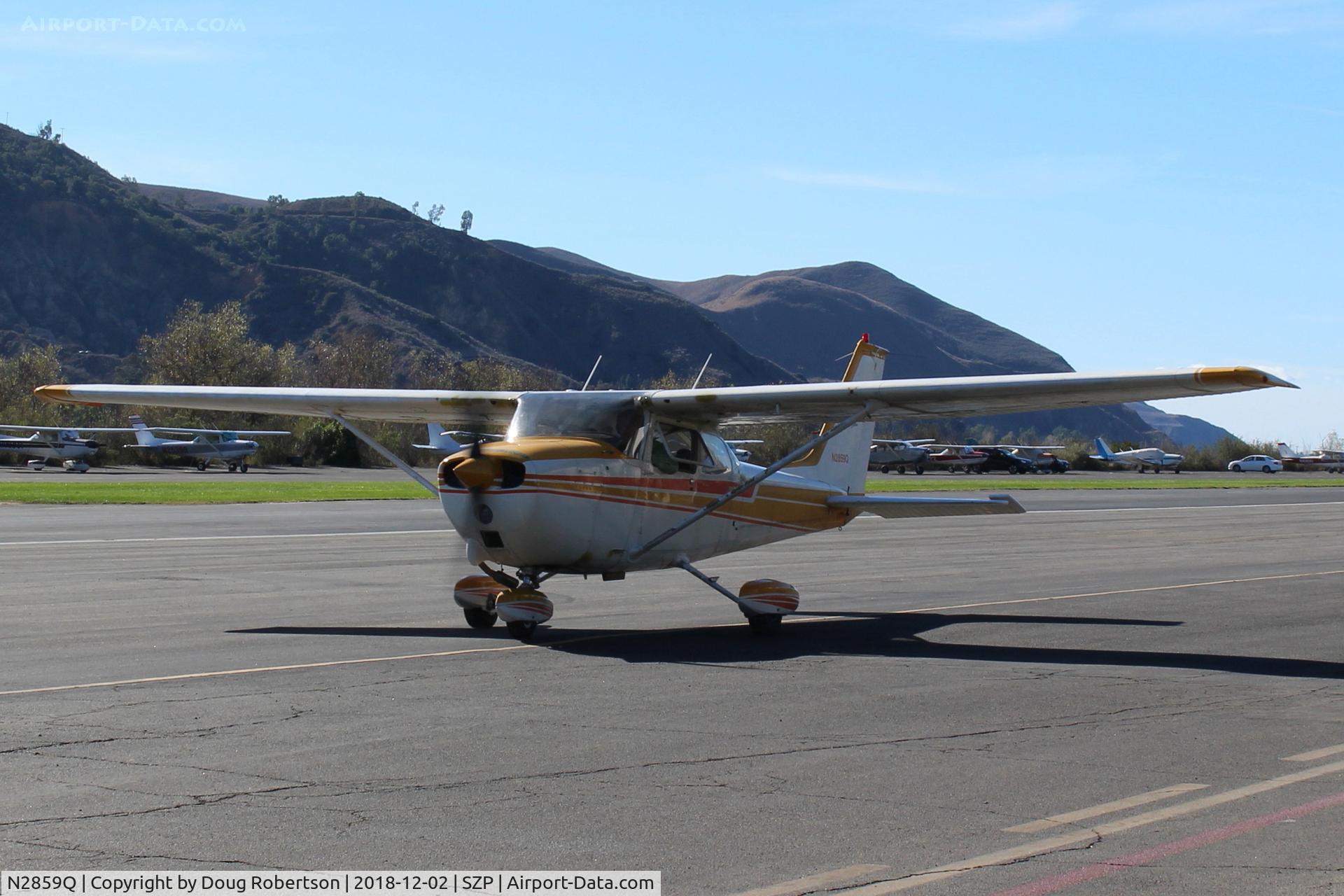 N2859Q, 1971 Cessna 172L C/N 17259859, 1971 Cessna 172L SKYHAWK, Lycoming O-320-E2D 150 Hp, taxi back