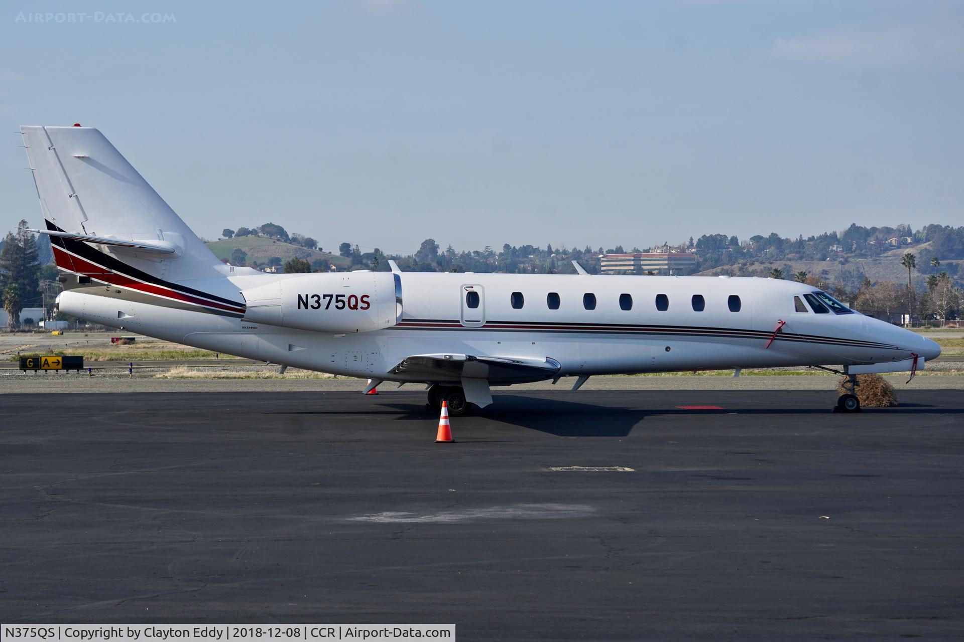 N375QS, 2008 Cessna 680 Citation Sovereign C/N 680-0230, Buchanan Field Concord California 2018.
