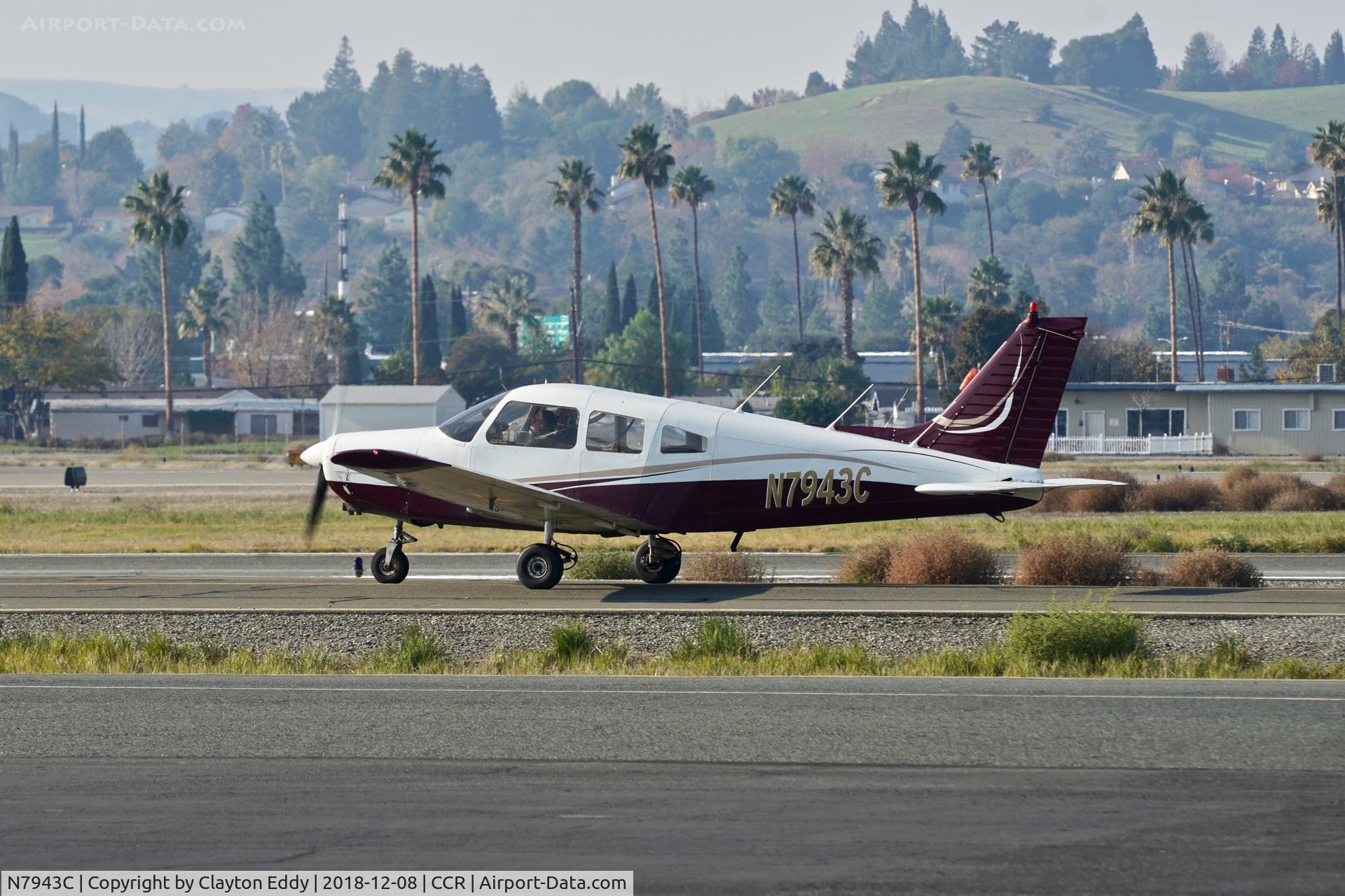 N7943C, 1975 Piper PA-28-151 C/N 28-7615068, Buchanan Field Concord California 2018.