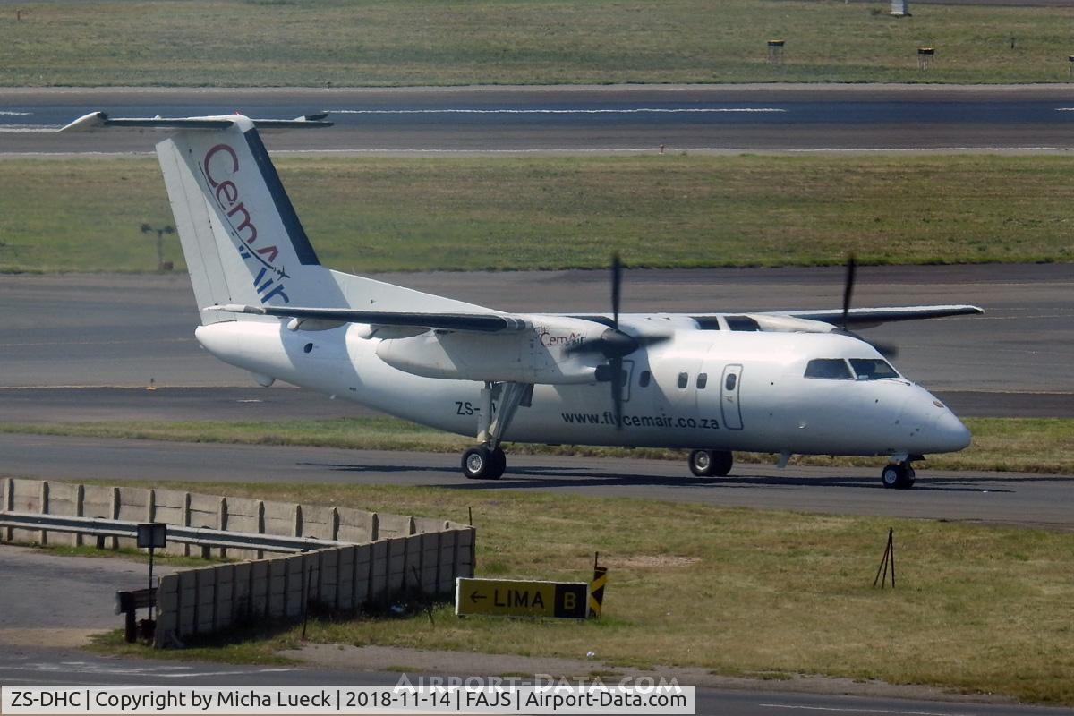 ZS-DHC, 1986 De Havilland Canada DHC-8-102 Dash 8 C/N 030, At O.R. Tambo