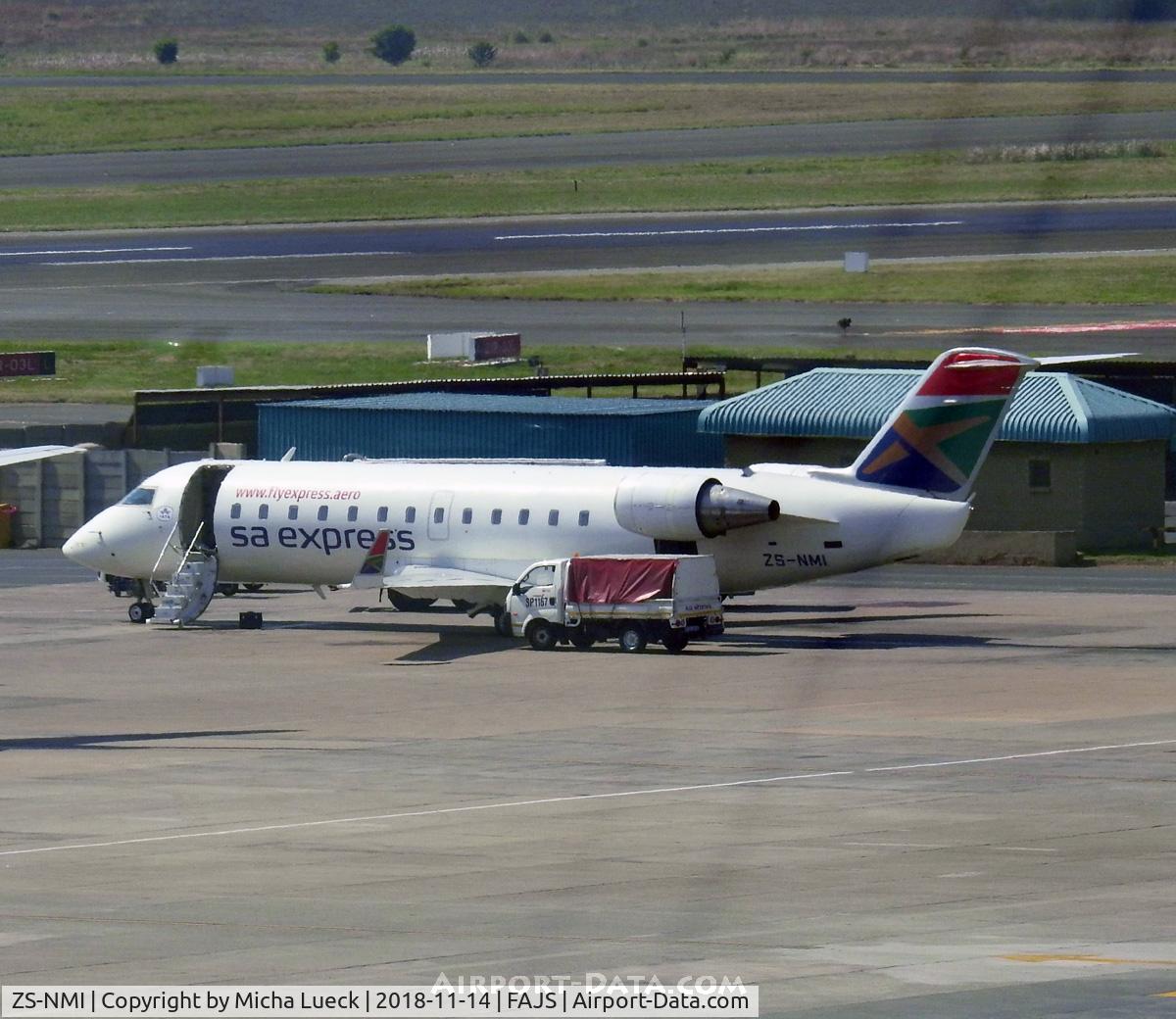 ZS-NMI, 1997 Canadair CRJ-200ER (CL-600-2B19) C/N 7153, At O.R. Tambo