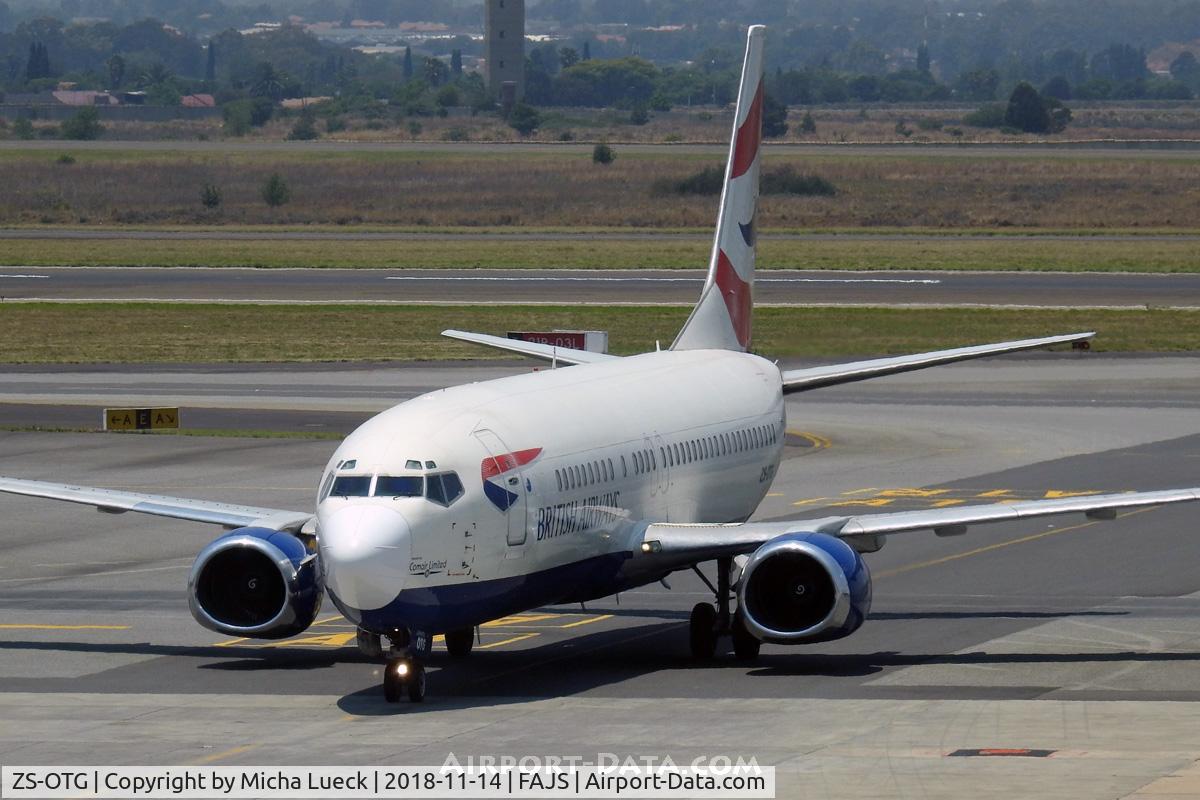 ZS-OTG, 1992 Boeing 737-436 C/N 25840, At O.R. Tambo