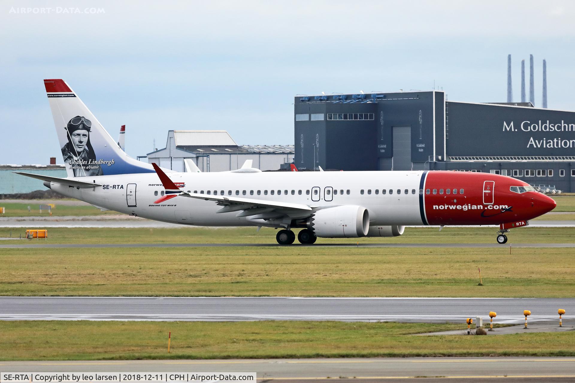 SE-RTA, 2018 Boeing 737-8 MAX C/N 42835, Copenhagen 11.12.2018